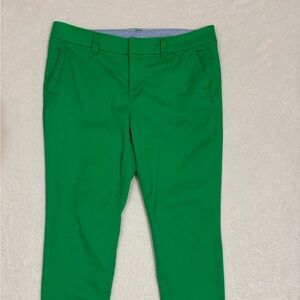 STYLUS Women's Twill Kelly Green Ankle Pants Size 12 EUC